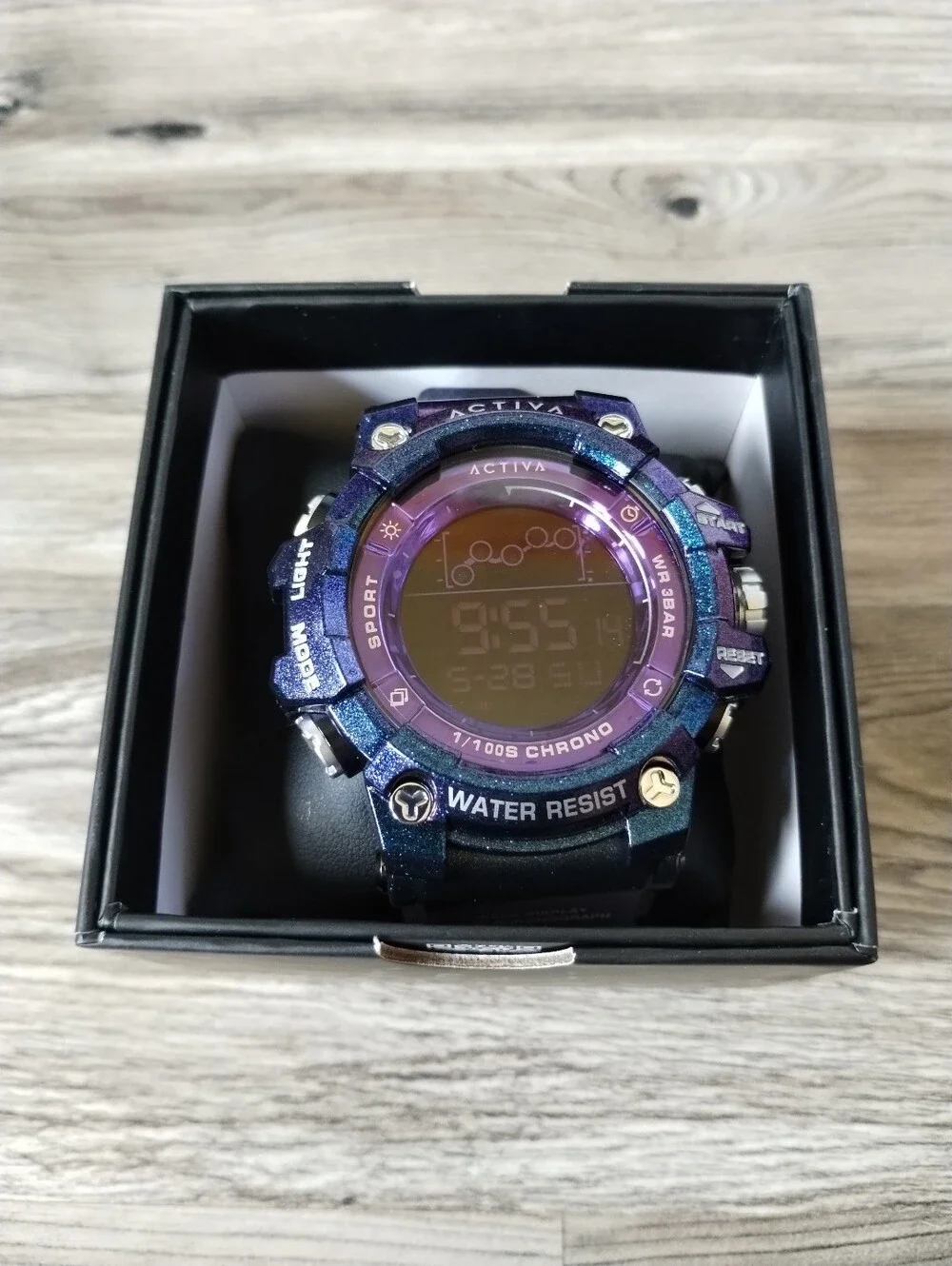 Activa X Invicta Digital Summit Unisex Watch 50mm Iridescent Purple ACW8082-020